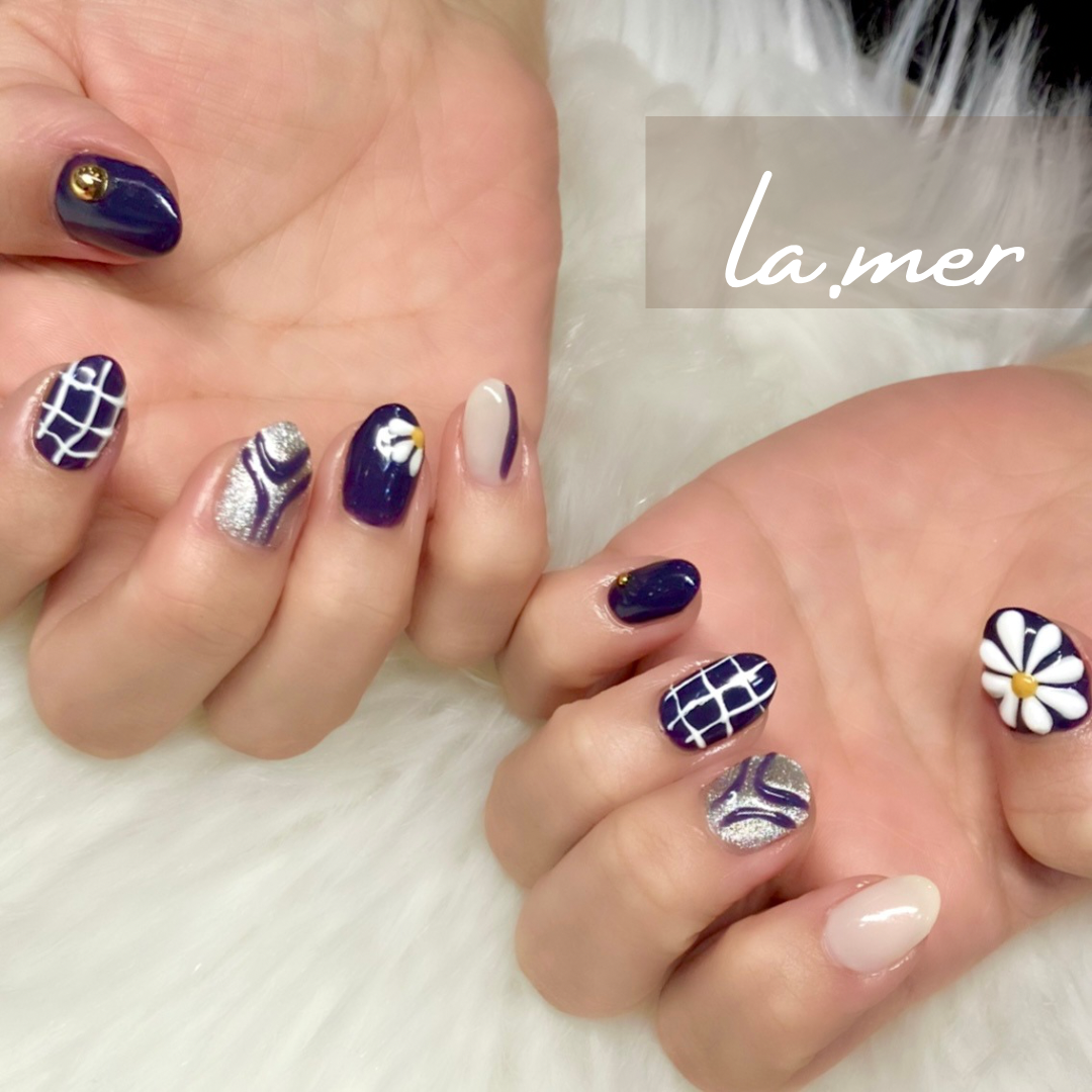 ぷっくりflower  nail